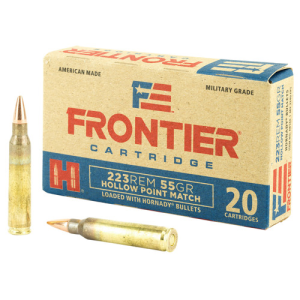 HORNADY 223 Rem Frontier 55Gr Hollow Point Ammo Match 20rd