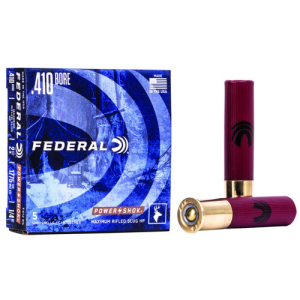 FEDERAL AMMO 410 Gauge 2-1/2" 1/4oz Hollow Point Rifled Slug Shotgun Ammunition | 5 Rounds