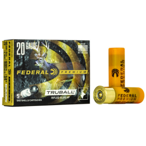 FEDERAL AMMO Premium Vital-Shok TruBall 20 Gauge 2.75" 3/4oz Rifled Slug HP Ammunition | 5 Rounds
