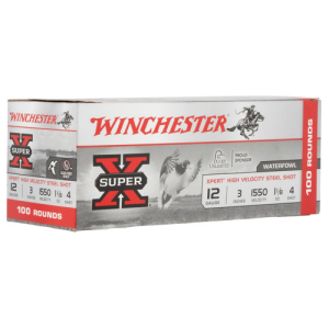 WINCHESTER AMMO 12Ga 3" #4 Super-X Xpert HV Steel Wtfwl 100rd