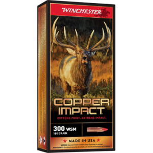 WINCHESTER AMMO 300 WSM Copper Impact 180Gr Lead Free 20rd