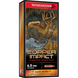 WINCHESTER Copper Impact 6.5 PRC 125gr Lead Free Ammunition | 20 Rounds