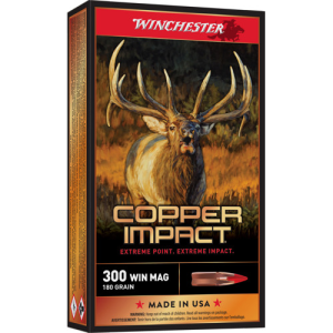WINCHESTER Copper Impact 300 Win Mag 180gr Lead Free Ammunition | 20 Rounds