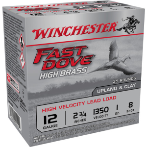 WINCHESTER AMMO 12Ga 2-3/4" #8 Fast Dove Hb 1 oz 25rd