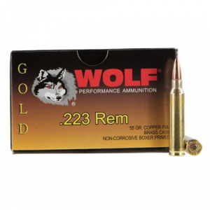 WOLF AMMUNITION WOLF GOLD 223 FMJ 20RND BX