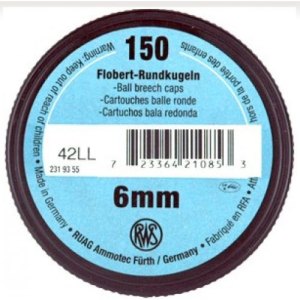 WALTHER ARMS 22 Cal ConiCal Ld 6mm RWS Floberts 15.5 Gr 150 Pk - Walther Arms