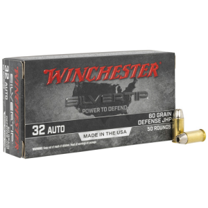 WINCHESTER Silvertip 32 ACP 60gr Defense Hollow Point Ammunition | 50 Rounds