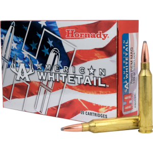 HORNADY American Whitetail 7mm Rem Mag 139 gr InterLock Spire Point Ammunition | 20 Rounds