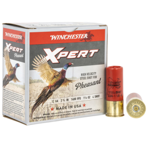 WINCHESTER AMMO 12Ga 2-3/4" #4 Xpert HV Steel Phsnt 1-1/8 oz 25rd