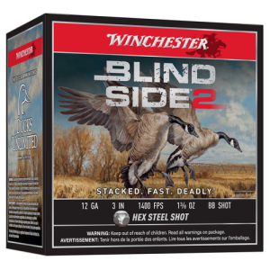 WINCHESTER AMMO Blind Side 2 12 Gauge 3" 1400 FPS 1-3/8 oz BB Shot