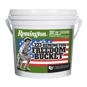 REMINGTON UMC Freedom Bucket 223 Rem 55 gr Full Metal Jacket Ammunition | 300 Rounds