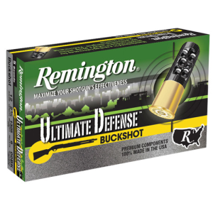 REMINGTON 12Ga 2.75" Buckshot 9 Pellets 00 Buck 5pk Ultm HD