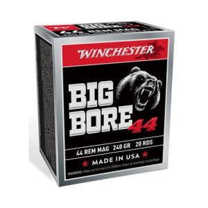 WINCHESTER Big Bore 44 Rem Mag 240gr JSP Ammunition | 20 Rounds