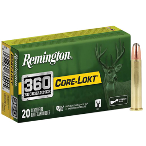 REMINGTON Core-Lokt 360 Buckhammer 200gr Soft Point Ammunition | 20 Rounds