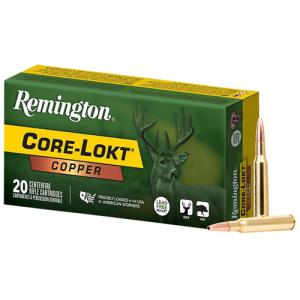 REMINGTON Core-LOKT Copper 243 WIN 85gr Hollow Point Ammunition | 20 Rounds