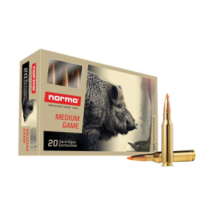 NORMA AMMO Medium Game 7mm-08 Rem 160gr Polymer Tip Brass Rifle Ammunition | 20 Rounds