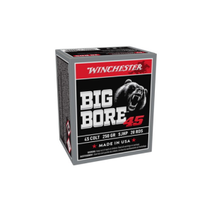 WINCHESTER 45 Colt 250GR SJHP Big Bore Ammunition | 20 Rounds