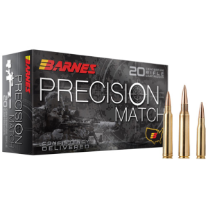 BARNES AMMO Precision Match 6.5 PRC 145gr Open Tip Rifle Ammunition | 20 Rounds