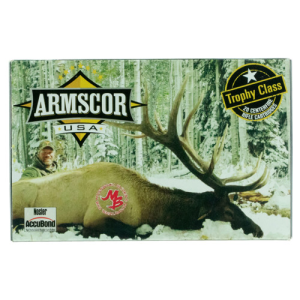 ARMSCOR Trophy Class 375 H&H Mag 300gr Nosler AccuBond Brass Rifle Ammunition | 20 Rounds