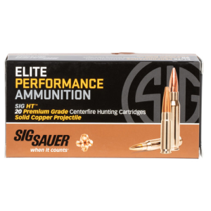 SIG SAUER Elite Copper Hunting 6.5 Creedmoor 120 gr Copper Solid Ammunition | 20 Rounds
