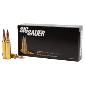 SIG SAUER 277 Fury 135gr Elite Ball Full Metal Jacket Ammunition | 20 Rounds