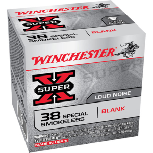 WINCHESTER 38 Special Smokeless Blank Ammunition | 50 Rounds