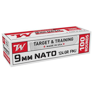 WINCHESTER NATO 9mm 124Gr FMJ Ammunition | 100 Round