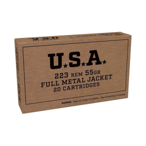 WINCHESTER USA 223 Rem 55Gr FMJ Ammunition | 20 Round