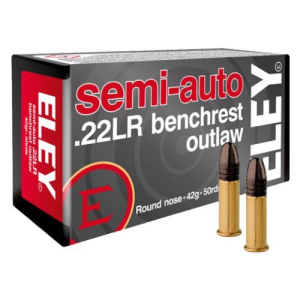 ELEY Outlaw Semi-Auto Benchrest 22LR 42gr Ammunition | 50rd