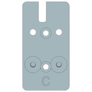 BERETTA 90 Series RDO Plate Silver