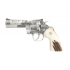 COLT Python 357 Mag / 38 Special 4.25" 6rd Revolver | TGW Premier Engraving + Elk Stag Grips image