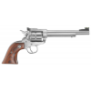 RUGER Single Six 22LR / 22WMR 6.5" 6rd Revolver - Stainless | Hardwood image
