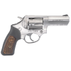 RUGER SP101 327 Federal Magnum 3" 6rd Revolver - Stainless | Black Rubber w/ Wood Insert Grips image