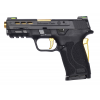 SMITH & WESSON Shield EZ 9mm 3.8" 8rd Pistol w/ Ported Barrel & Hi-Viz Tritium Sights - Gold | Black image