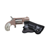 NAA "MOM" 22LR 1.125" 5rd Mini-Revolver w/ DeSantis Leather Holster - Rose Gold / Pearl Grips image