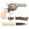 CIMARRON Doc Holliday Combo 45LC 3.5" 6rd Revolver w/ Dagger - Ivory / Nickel image