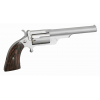 NAA Ranger II 22 WMR 4" 5rd Revolver - Stainless / Rosewood Grips image