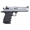 MAGNUM RESEARCH Mark XIX L5 Desert Eagle 50 AE 5" 7rd Pistol | Chrome + Hogue Black Rubber Grips image