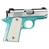 KIMBER Micro 9 9mm 3.15" 6rd Pistol - Bel Air Blue / Stainless / Ivory G10 Grips image