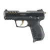 RUGER SR22 22LR 3.5" 10rd Pistol w/ Gold PVD Barrel & Trigger | Black image