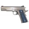 COLT Competition 1911 38 Super 5" 9rd Pistol | Stainless w/ Blue G10 Grips image