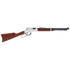 HENRY Golden Boy Silver Compact Lever Action 22 S/L/LR 17" 12rd Rifle w/ Octagon Barrel - Walnut image