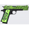 IVER JOHNSON 1911A1 45 ACP 5" 8rd Pistol - Green & Black Zombie Edition image