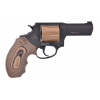 TAURUS 856 Defender 38 Special 3" 6rd Revolver - Black / Coyote Tan / G10 VZ Grips image