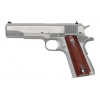 COLT Series 70 Government 1911 45ACP 5" 7rd Pistol - Stainless w/ Rosewood Grips image