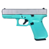 GLOCK G19 G5 9mm 4.02" 15rd Pistol - Tiffany Blue | Crushed Silver image