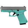 GLOCK G19 G5 9mm 4.02in 15rd Pistol - Tiffany Blue | Crushed Silver image