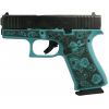 GLOCK G43X 9mm 3.41" 10rd Pistol | Tiffany Paisley Engraved image