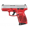 TAURUS G3C 9mm 3.2" 10rd Pistol - Stainless w/ Red Splatter Frame image