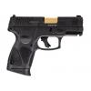 TAURUS G3C 9mm 3.2" 12+1 Pistol - Gold PVD Barrel / Black image